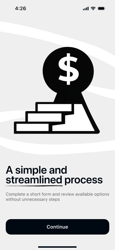 Cash Advance - Perks Loans App: Your available offers screen